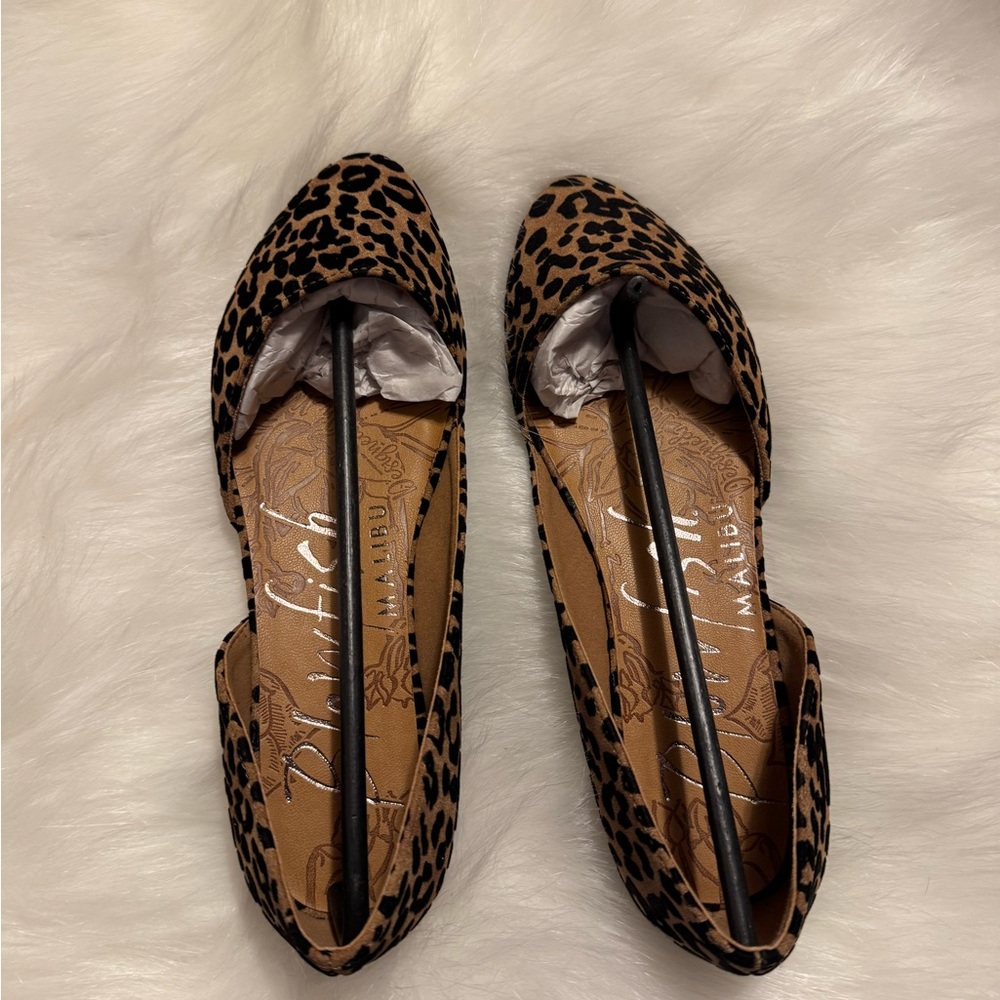 Blowfish Brown and Black Leopard Flats